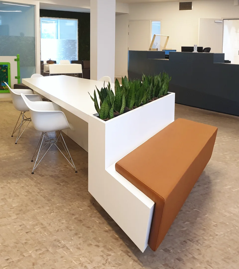 Een gastvrij lobbyontwerp - maatwerk meubilaire 3