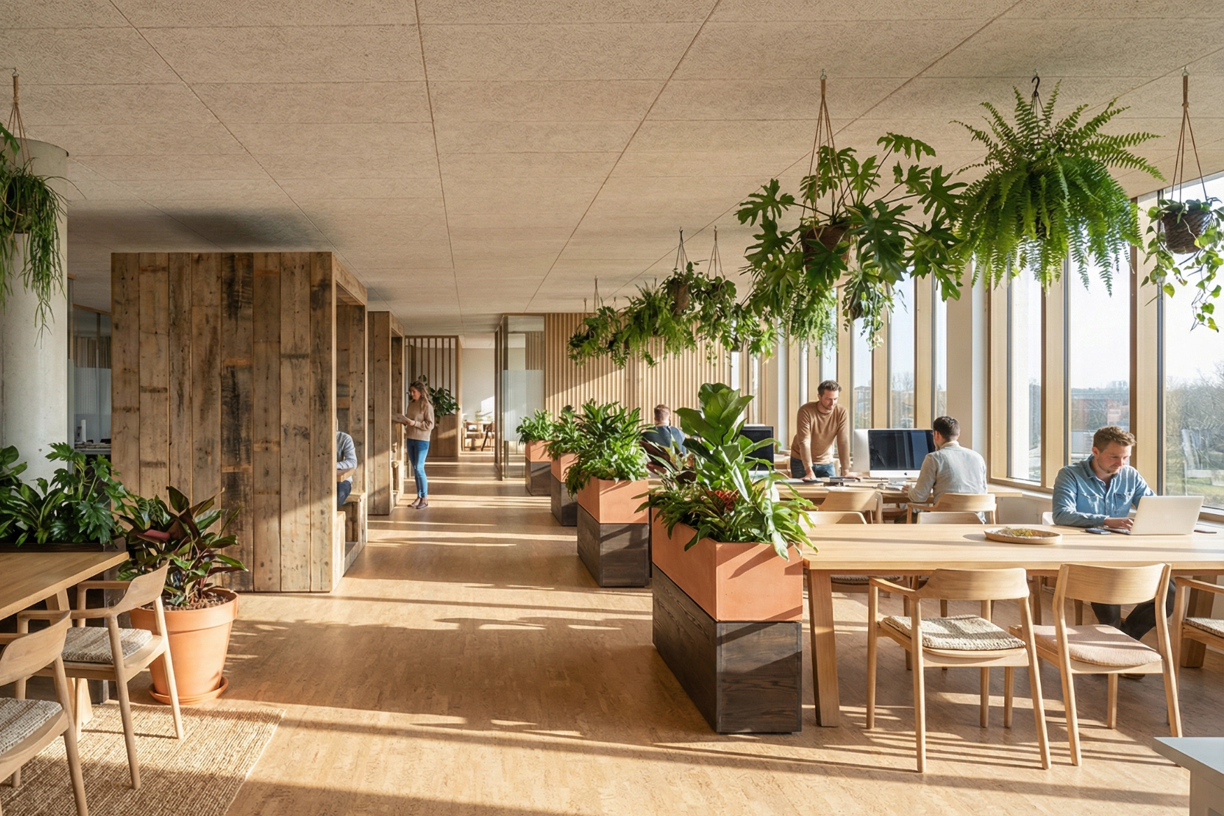 Visie interieurontwerp kantoor