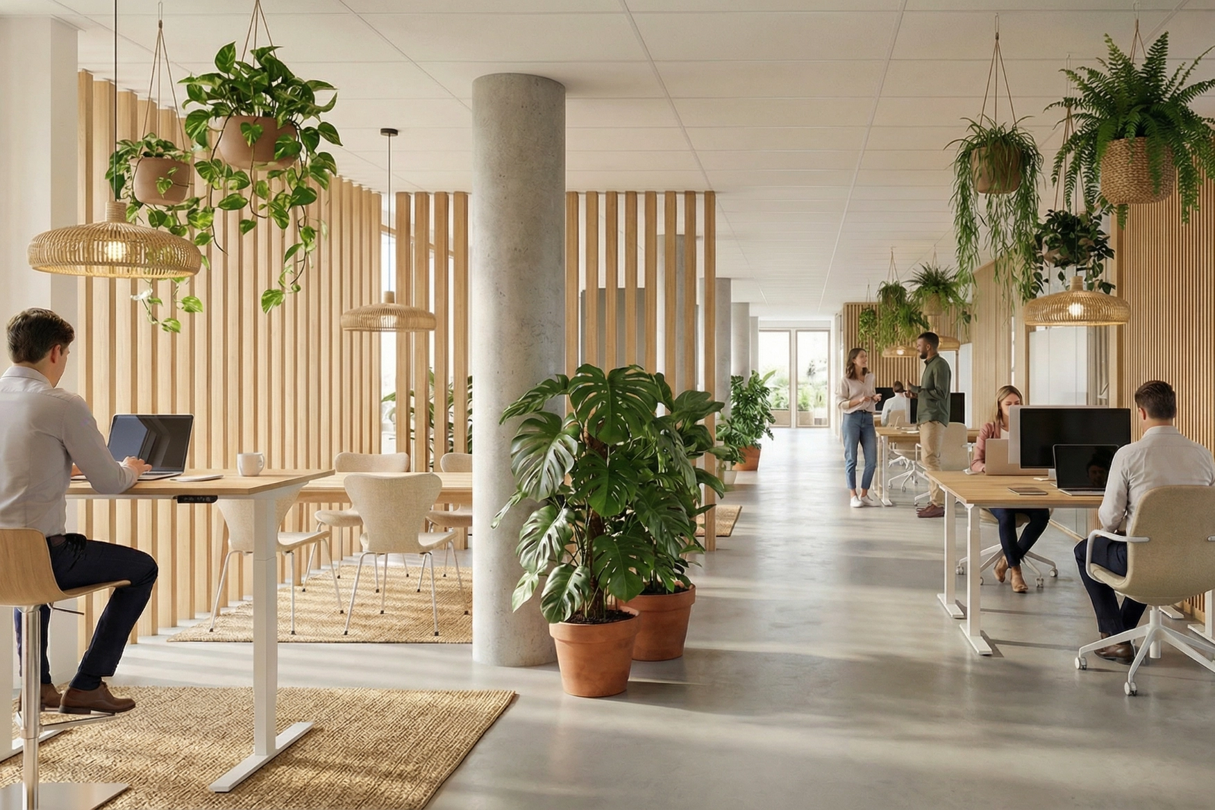 Visie interieurontwerp kantoor